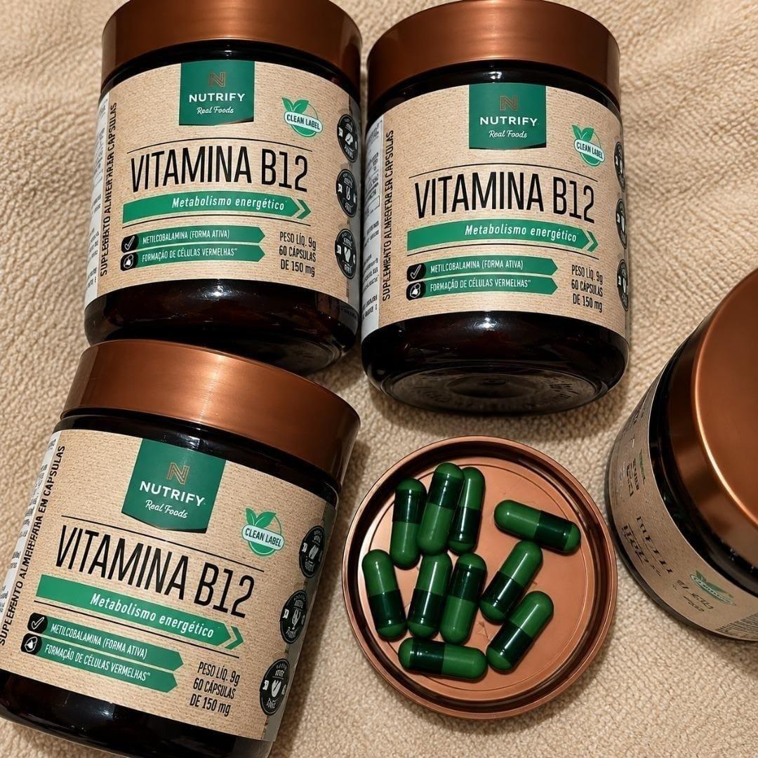 Vitamina B12 Metilcobalamina 414% 60caps Nutrify