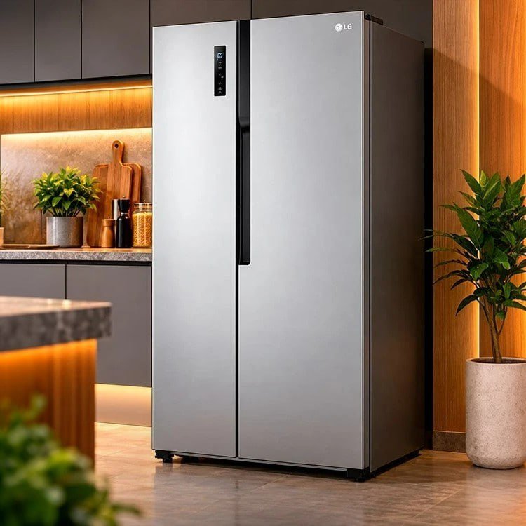 Refrigerador LG 509 Litros Side By Side Prata – 220 Volts Gc-b187pqa