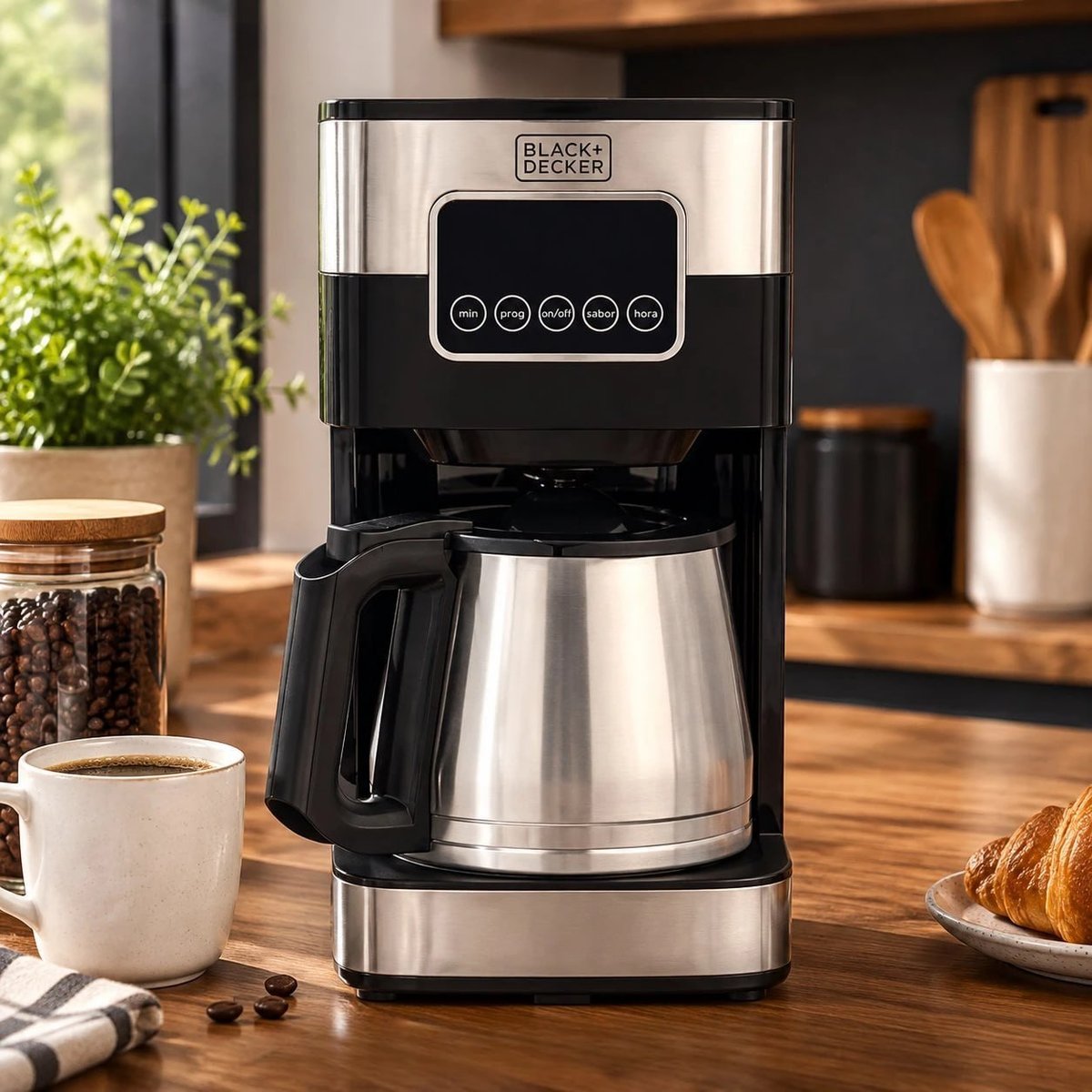 Cafeteira Elétrica Inox Black Decker CM350G Capacidade 1,5L 220v