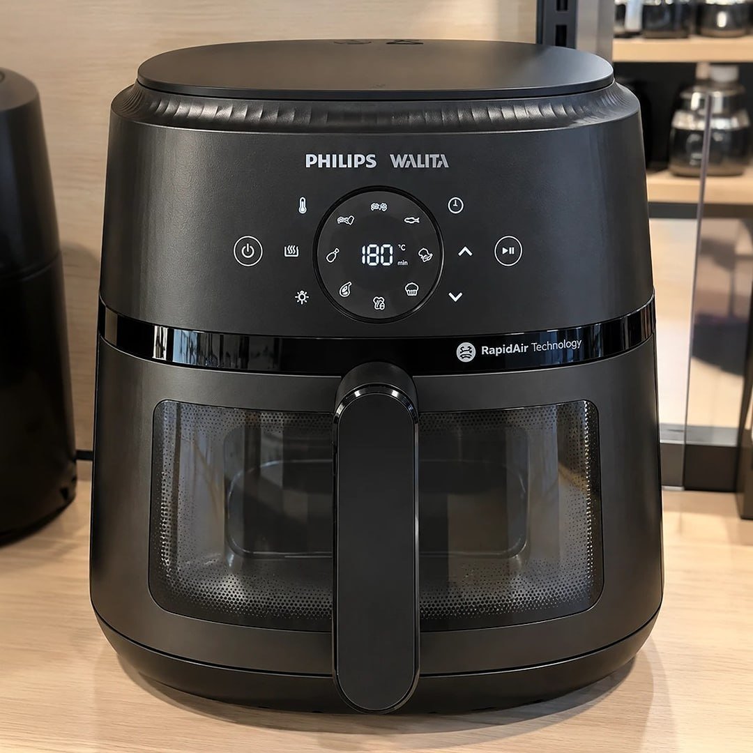 Fritadeira Airfryer Digital Philips Walita NA230/00 Negro 220V