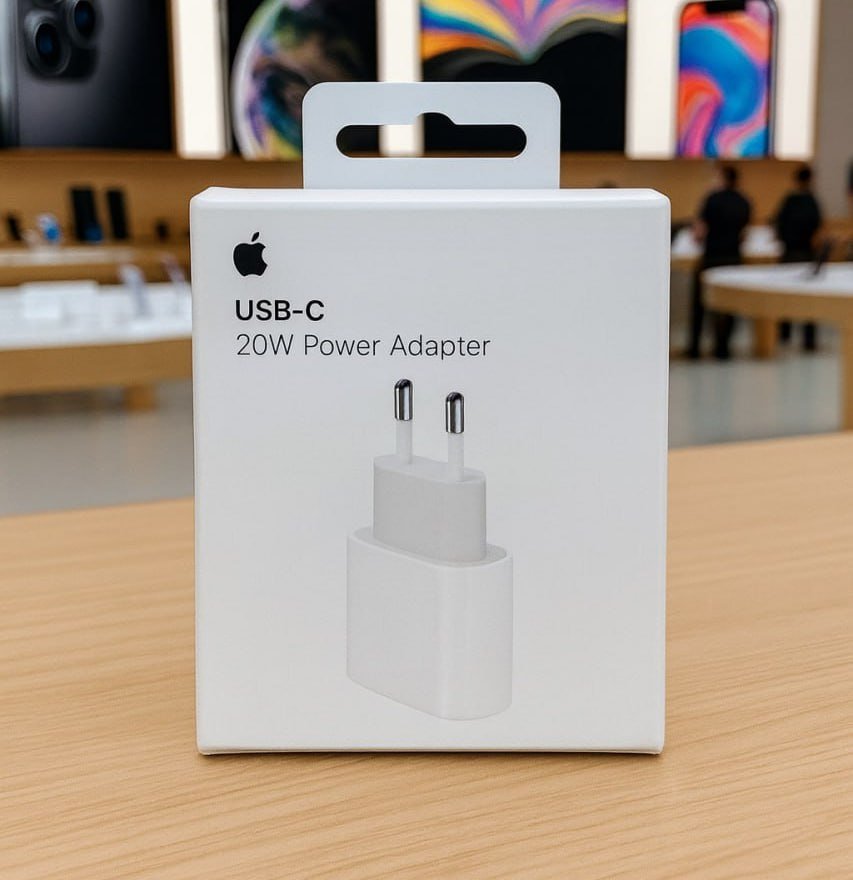 Tomada Adaptador de Corrente USB-C 20W Apple