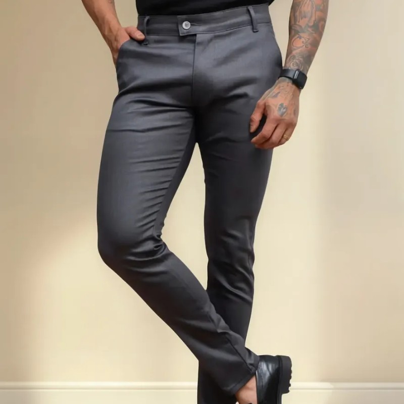 Calça Alfaiataria Masculina Sarja C/ Elastano Skinny Premium (38 ao 46)