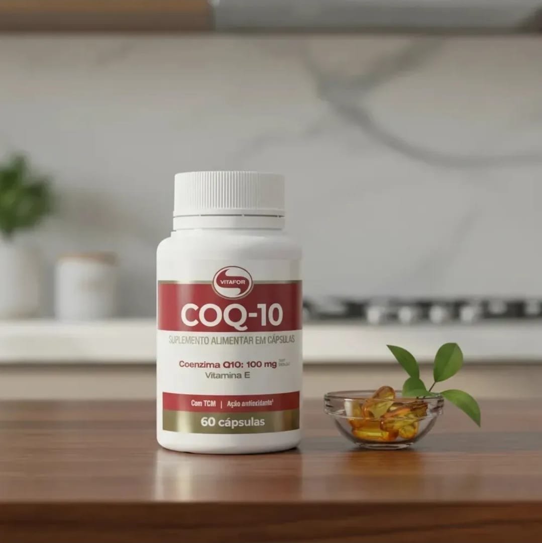 Coenzima Q10 Vitafor em cápsula Sem sabor