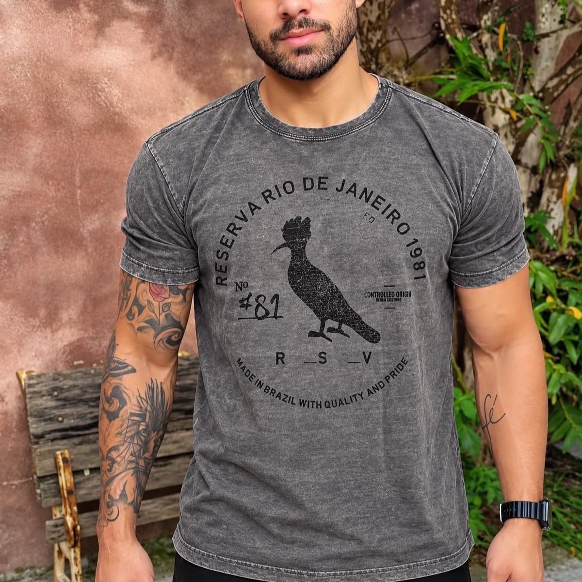 Camiseta Sb Algodão Carimbo Gaze Reserva