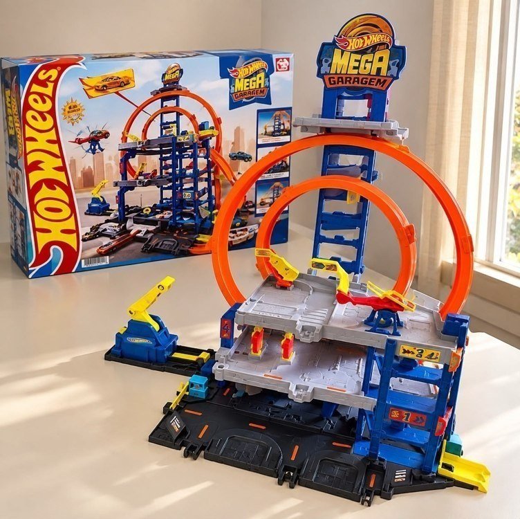 Hot Wheels Pista CITY Mega Garagem - Mattel JBM74