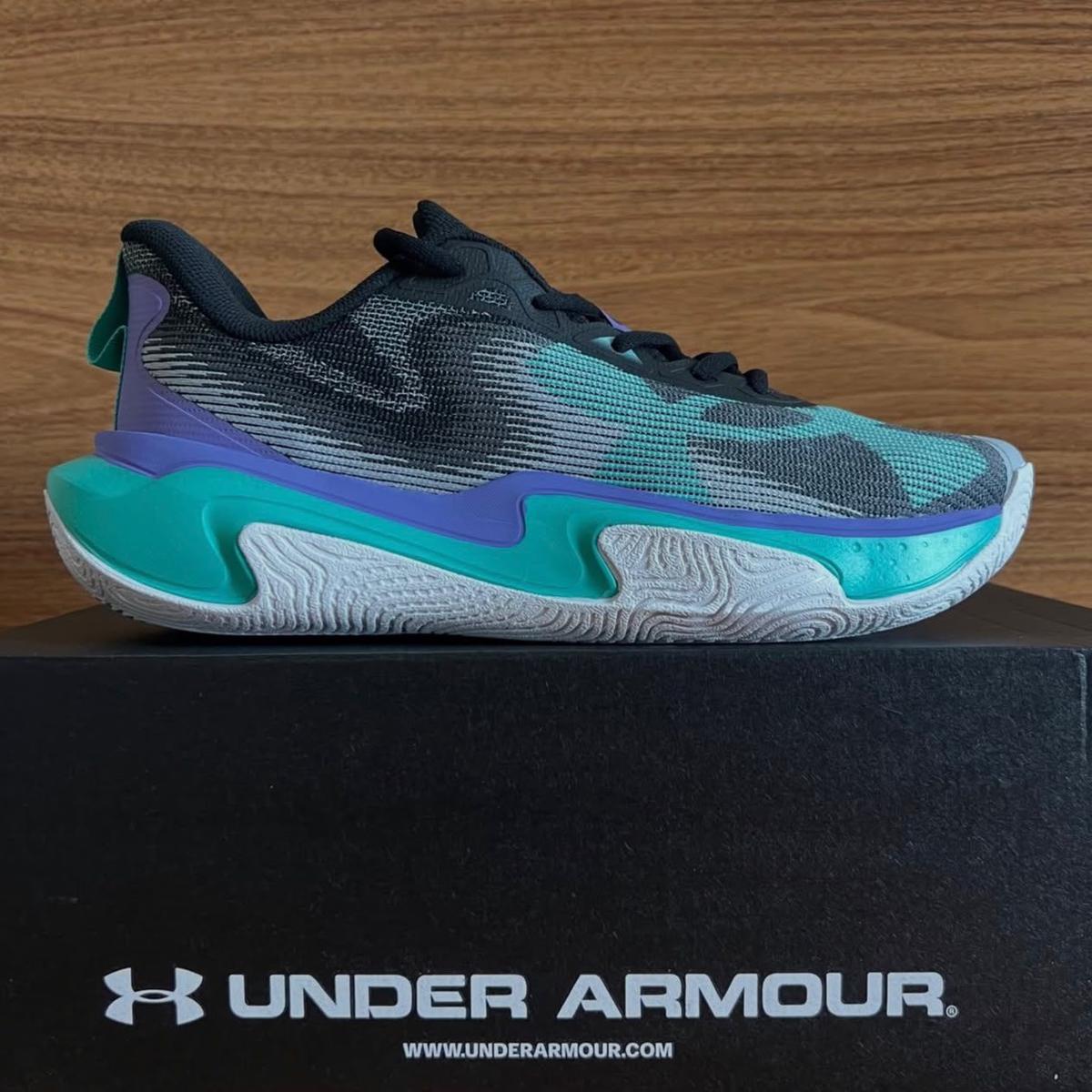 Tênis Masculino Layup Under Armour Black/purplhebe/grenmod Liso 43 Br
