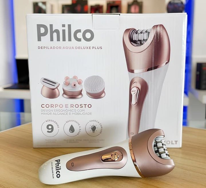 Depilador Philco Aqua Deluxe Pdp01r Branco E Rosa 110v/220v Rosa-pálido