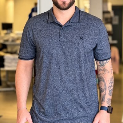 Camiseta Camisa Gola Polo Masculina Hering Malha Texturizada