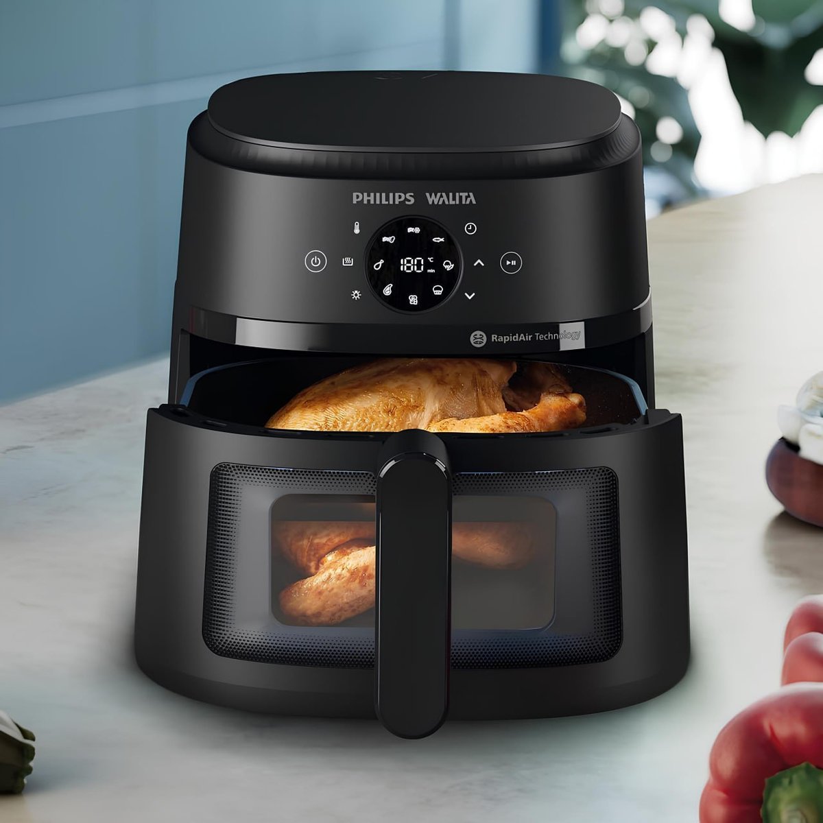 Fritadeira Airfryer Digital Série 2000 XL, Philips Walita, 6,2 litros NA230/09