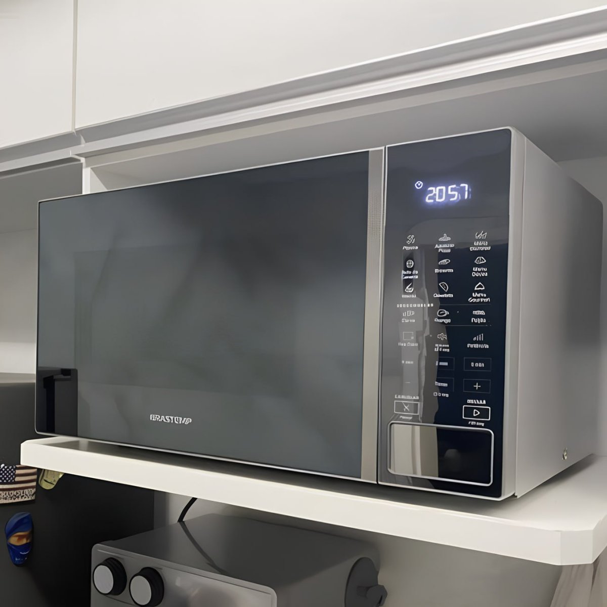 Micro-ondas Brastemp 32L Cinza com Menu Gourmet - BMS46AR 127v