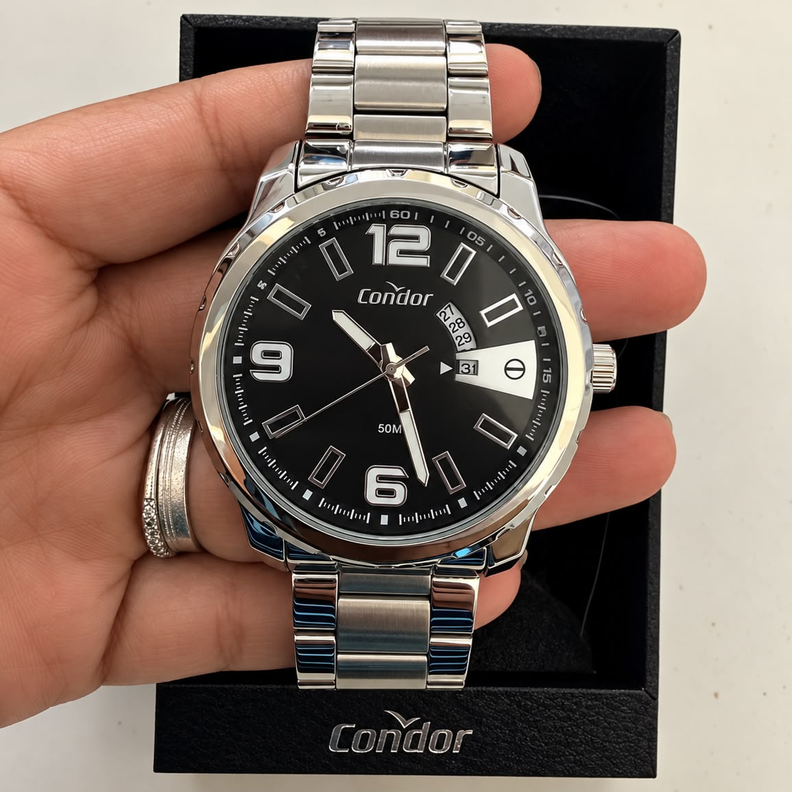 Relógio Speed Analógico Aço Inox Condor
