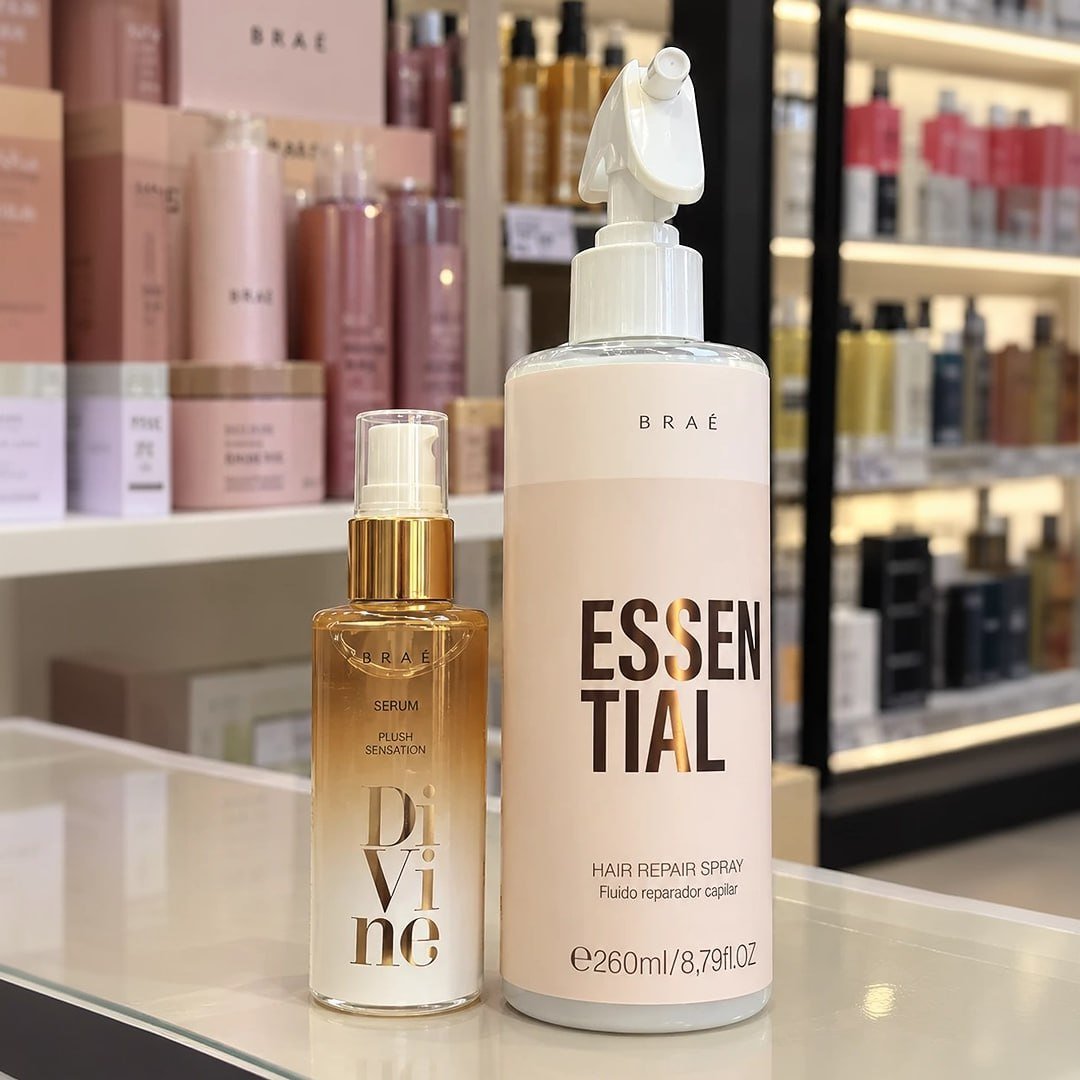 Kit Braé Essential Sérum e Óleo para Cabelos Danificados