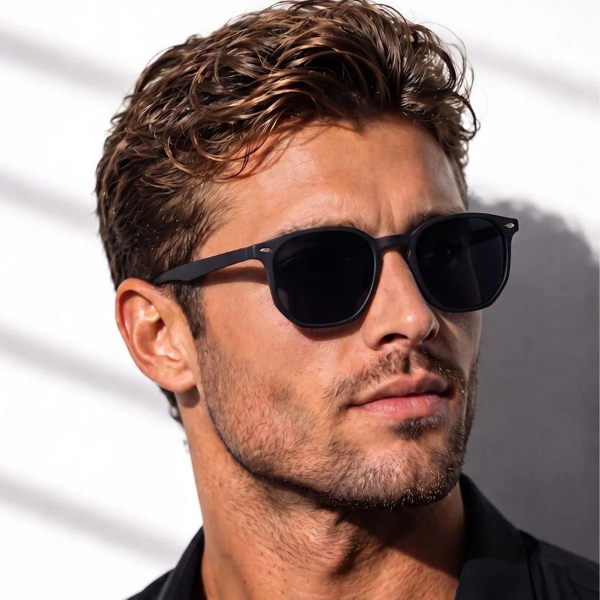 Óculos De Sol Escuro Masculino