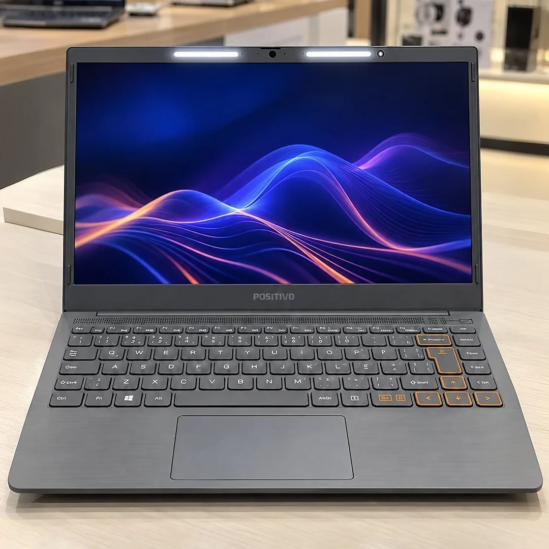 Notebook Positivo Vision C14 Intel® Celeron® Linux 4GB 128GB eMMC 14” HD Lumina BAR – Cinza