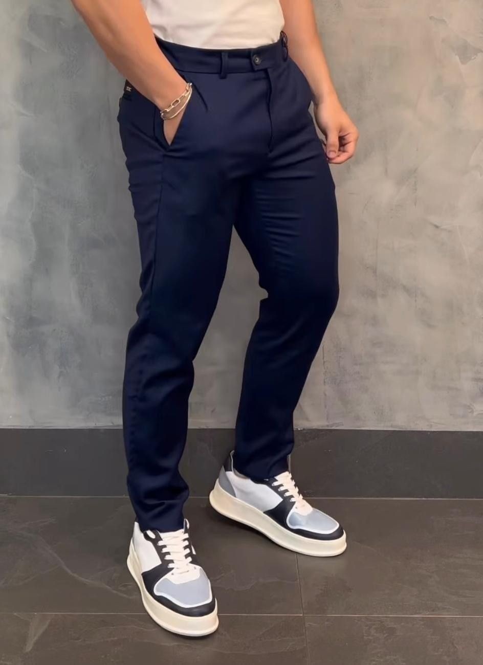 Calça Social Alfaiataria Masculina Malha Elastano Stretch (38 ao 50)