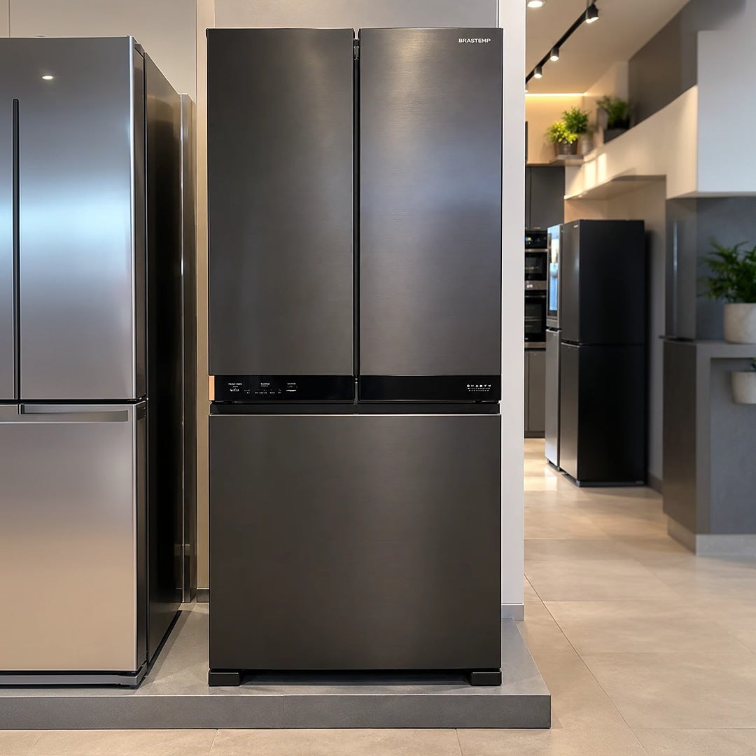 Geladeira Inteligente 3 Portas French Door 630L Brastemp - BRO88AE