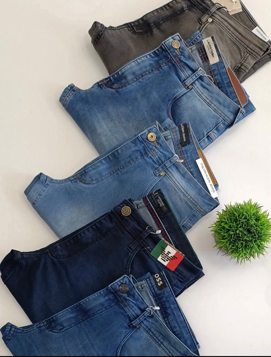 Kit 4 Calças Jeans Masculina Tradicional Corte Reto Básica (36 a 56)