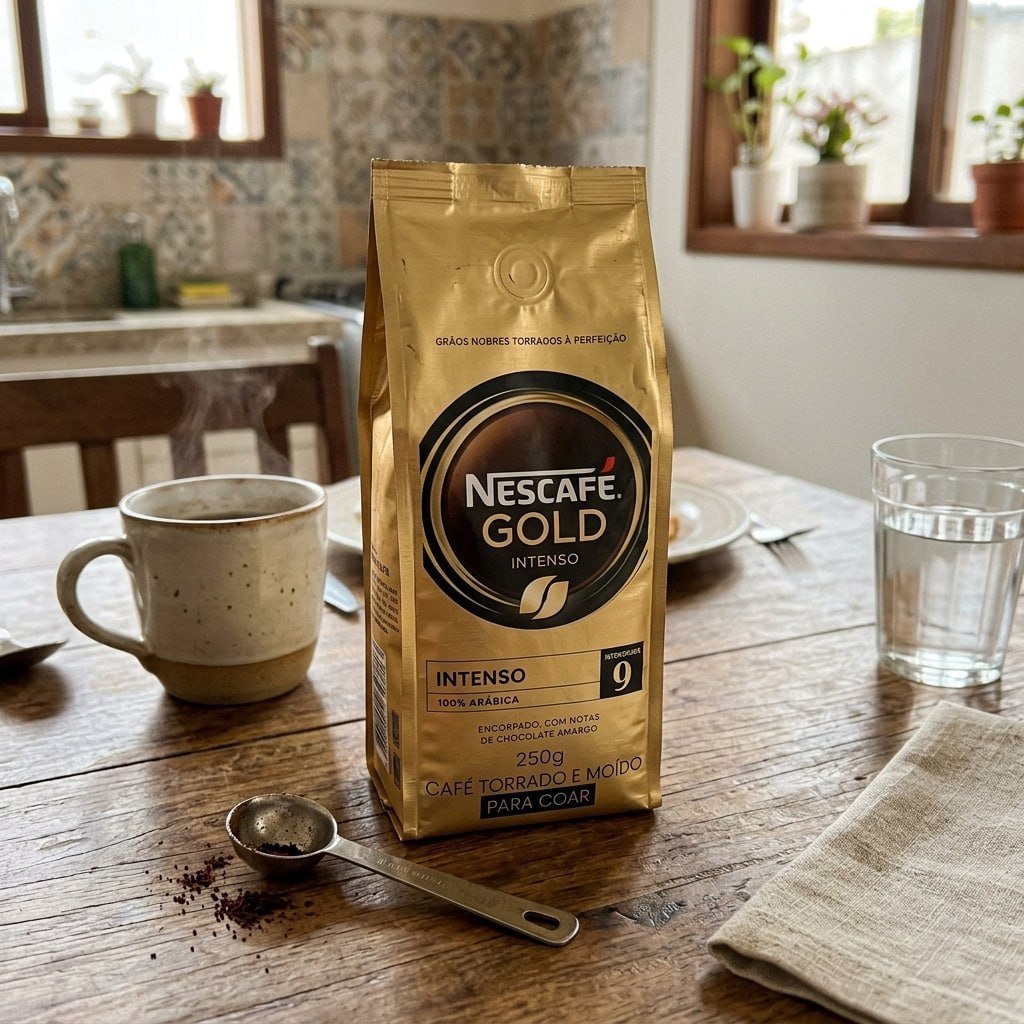Café Torrado e Moído NESCAFÉ Gold Intenso 250g