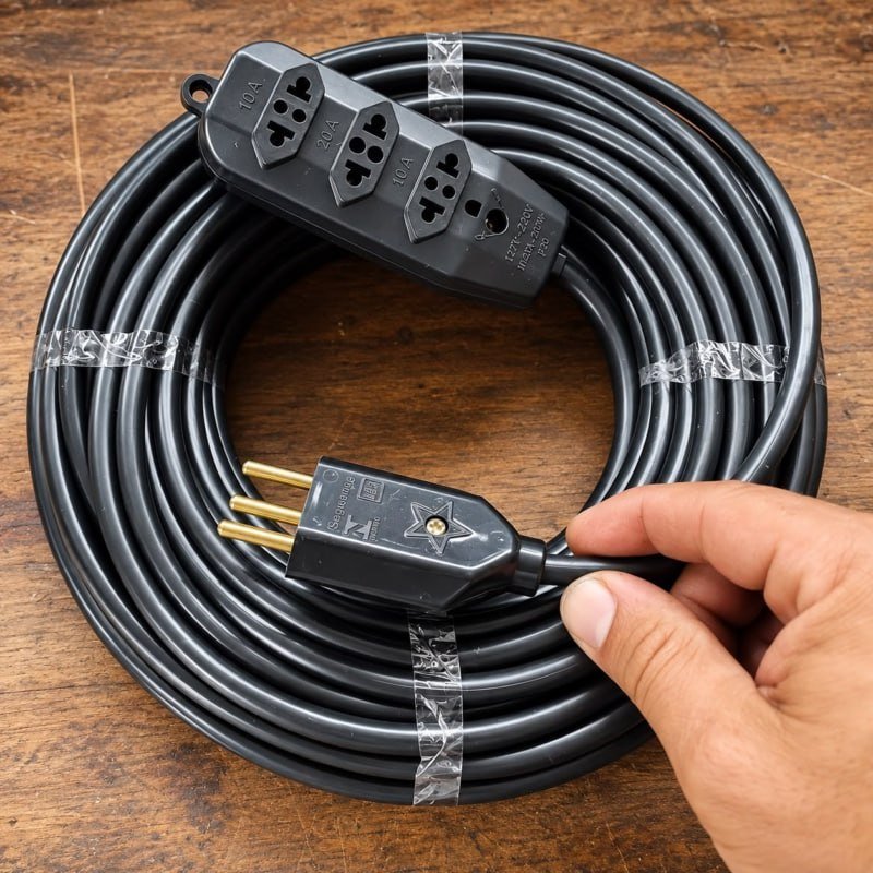 Extensão 30 metros Cabo Pp Reforçada Obra Profissional 10/20a