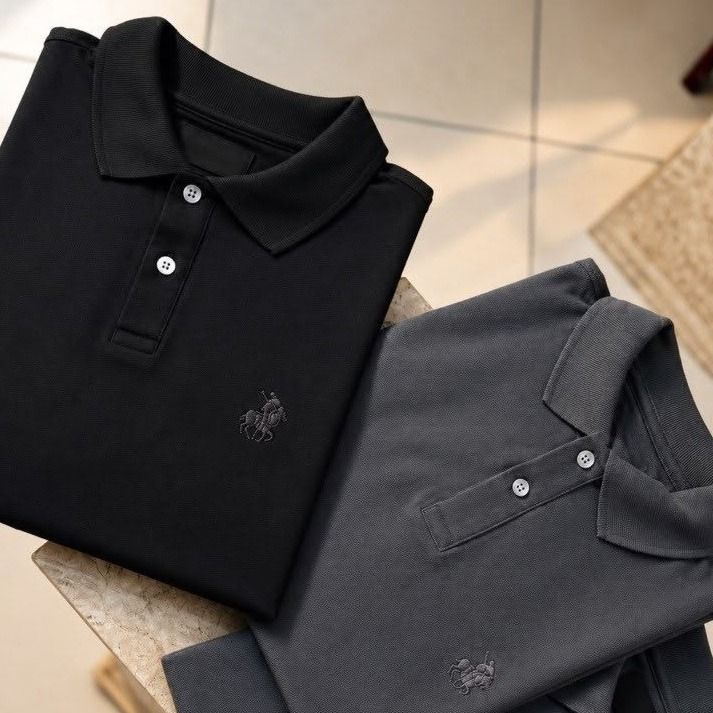 Kit 2 Camisa Polo Piquet Masculina Casual Premium (P ao GG)