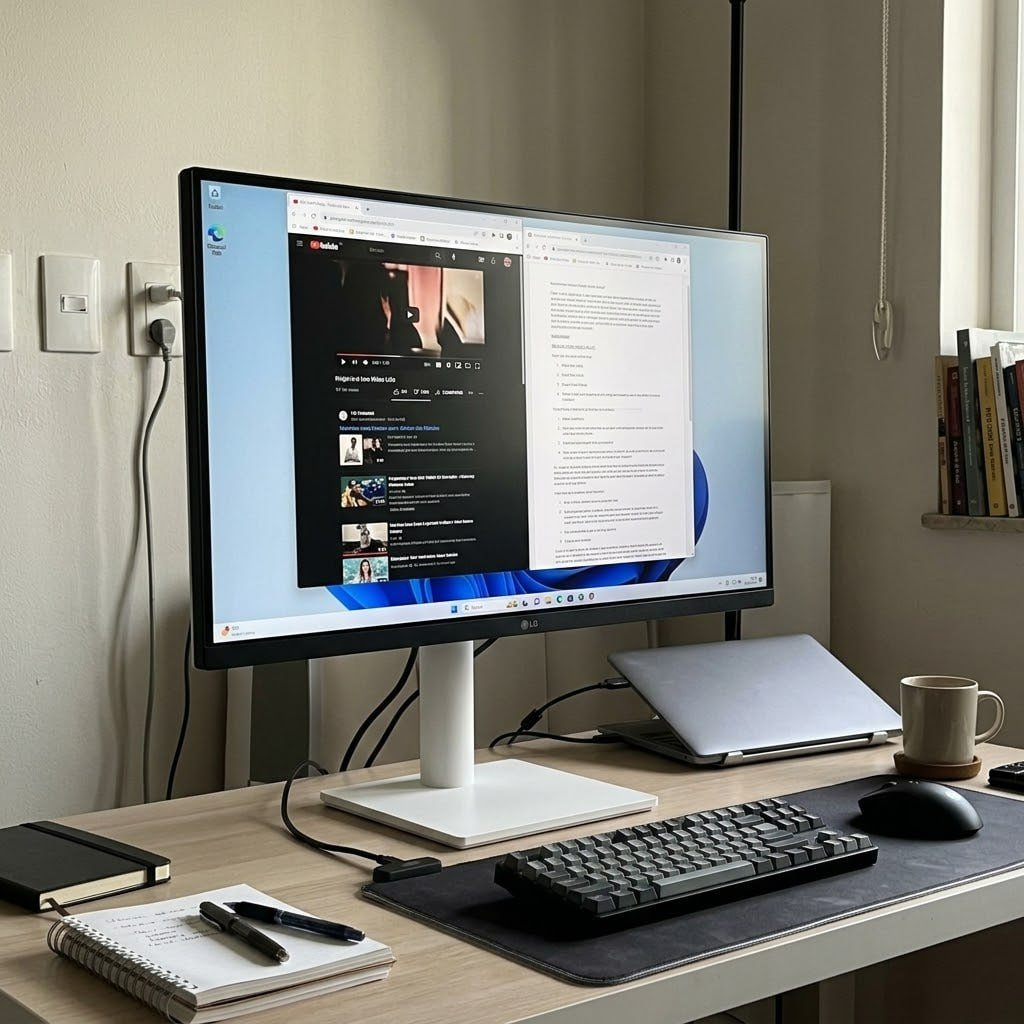 Monitor LG UltraFine - Tela IPS UHD 4K 27", HDR10, DCI-P3 90% , Dynamic Action Sync, Branco– 27US500