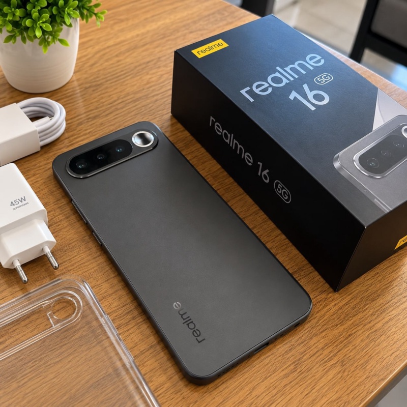 Smartphone Celular Realme 16 5g 256gb 12gb Ram Dual Sim Câmera De 50mp