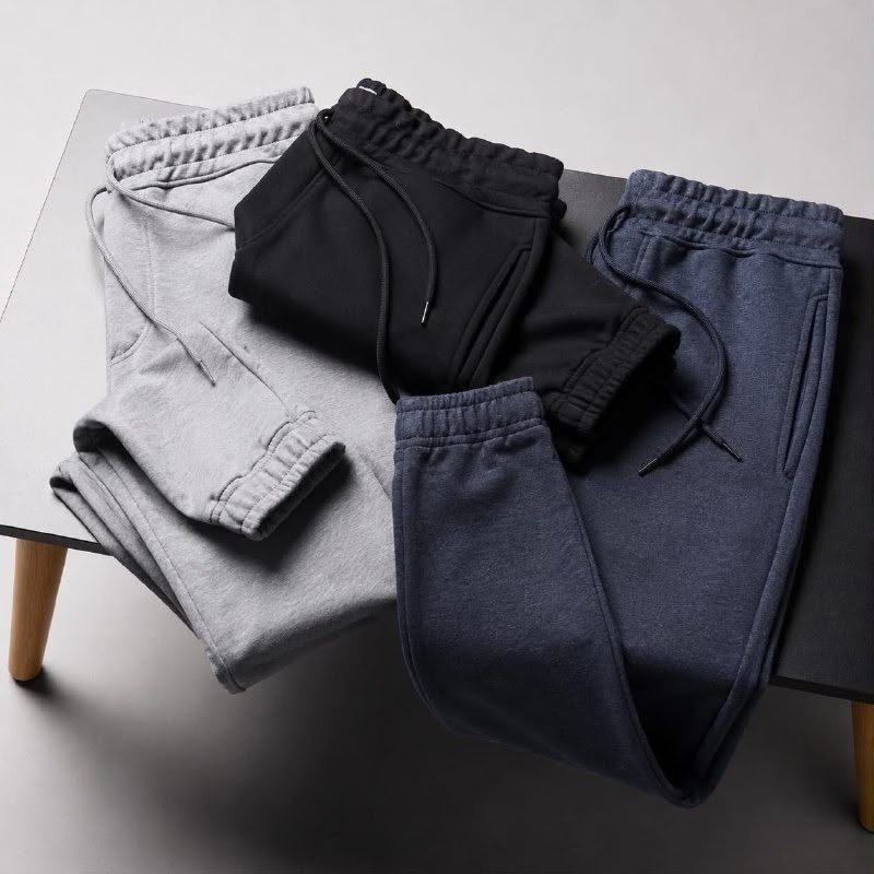 Kit 3 Calça Moletom Slim Jogger Com Bolso (P ao XGG)