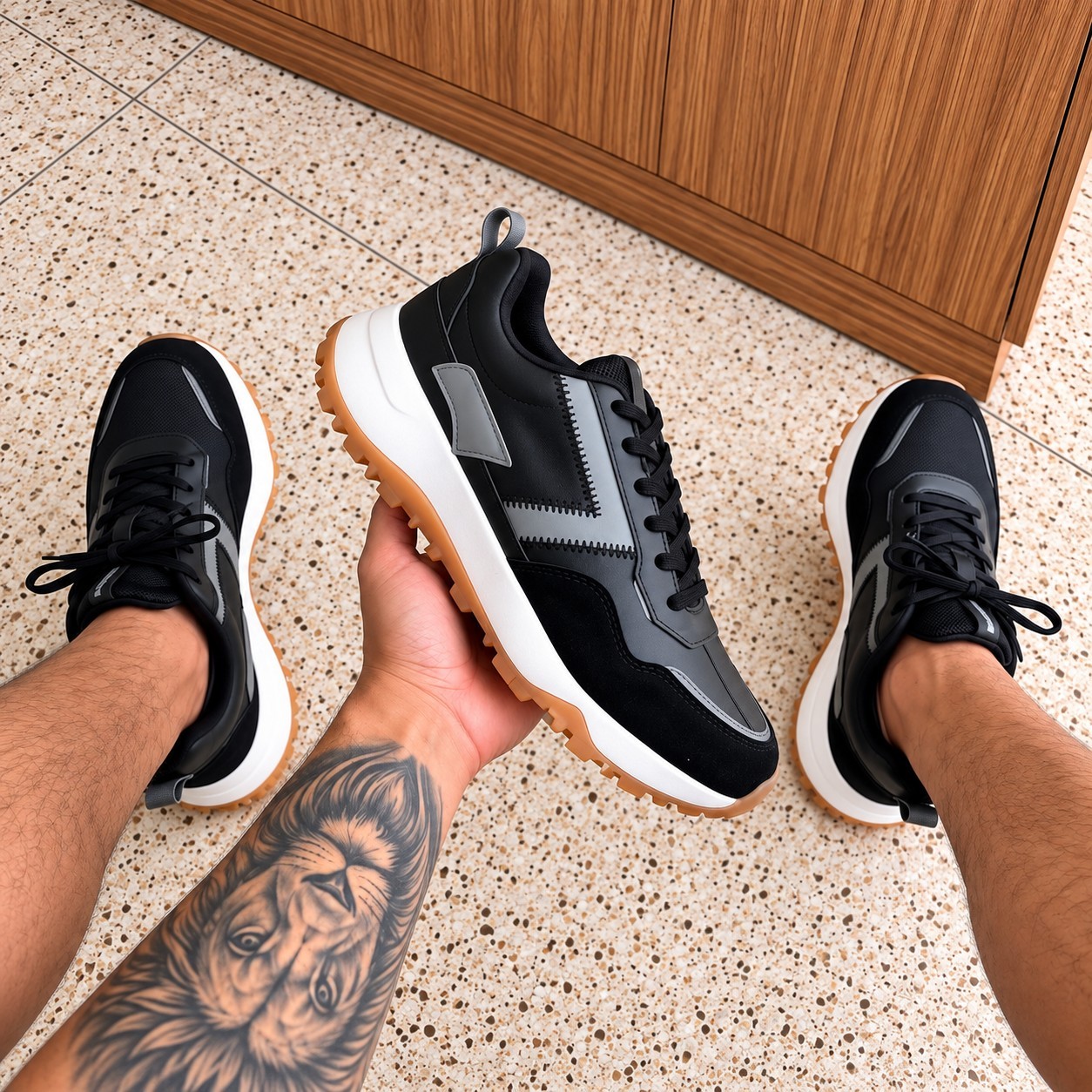 Tênis Sneaker Sandrini Spryte Masculino Urbano Casual (39 ao 44)