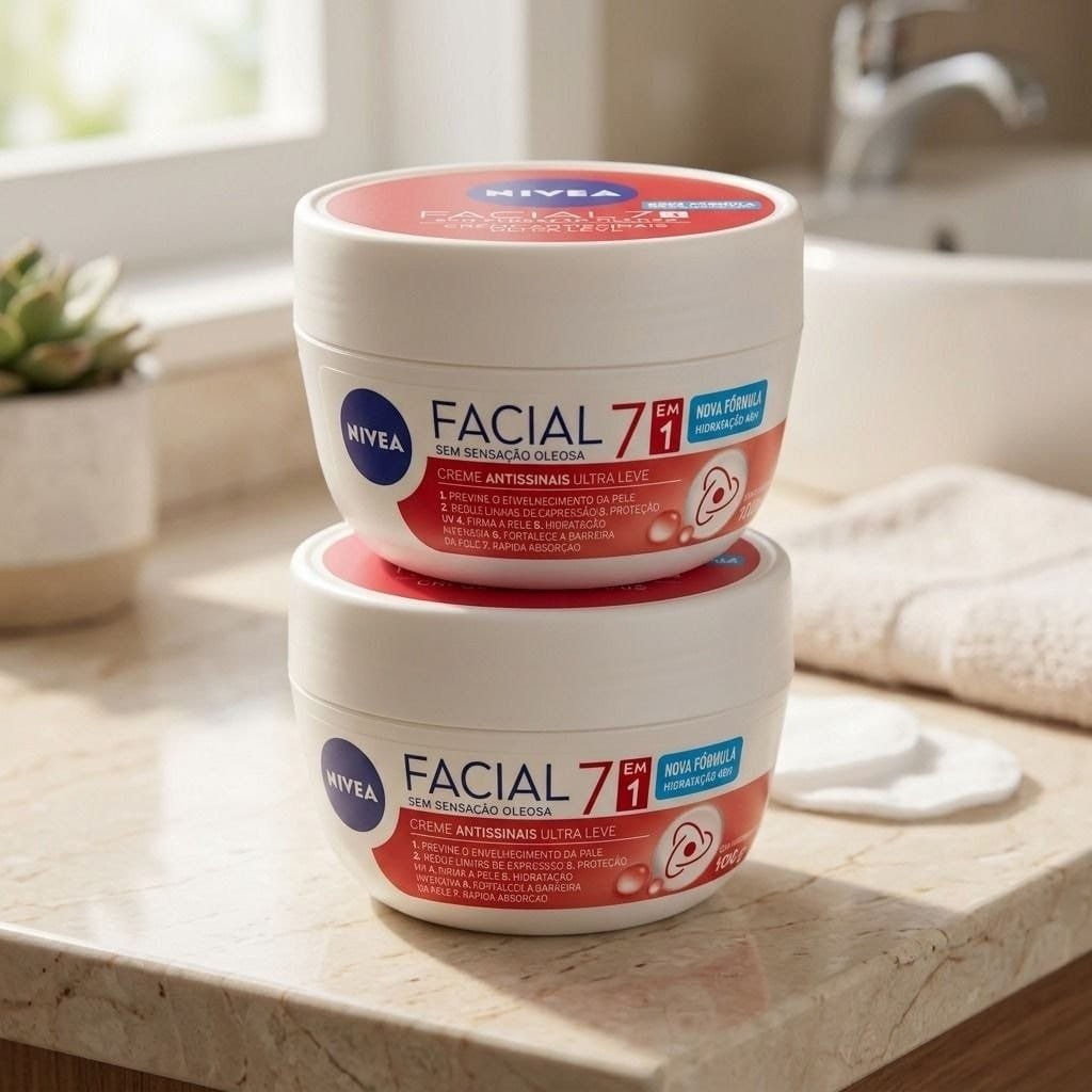 Kit Creme Facial Nivea Antissinais 7 Em 1 2 Unidades Todo Tipo De Pele Dia/noite