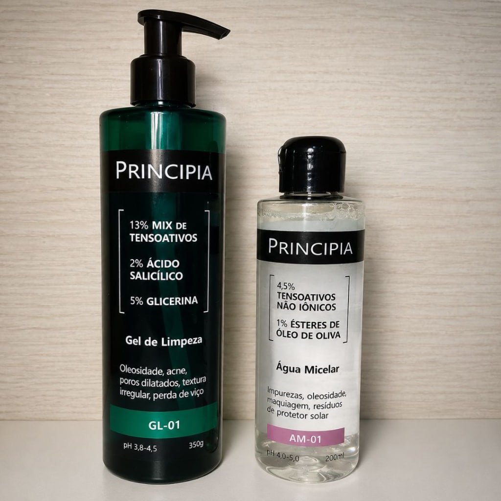 Principia Kit Dupla Limpeza Água Micelar + Gl-01 Todo Tipo De Pele Dia/noite