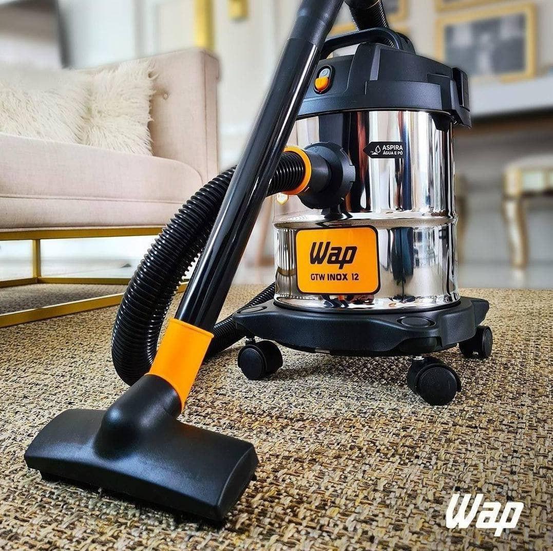 Aspirador de Pó e Água WAP GTW INOX 12 1400W com Bocal de Sopro 127V