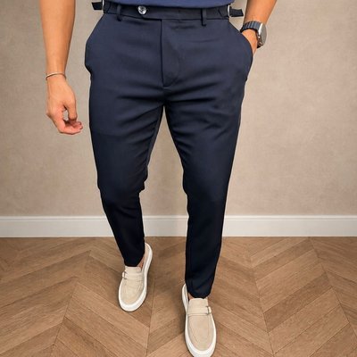 Calça Social Alfaiataria Masculina Malha Elastano Stretch (38 ao 50)