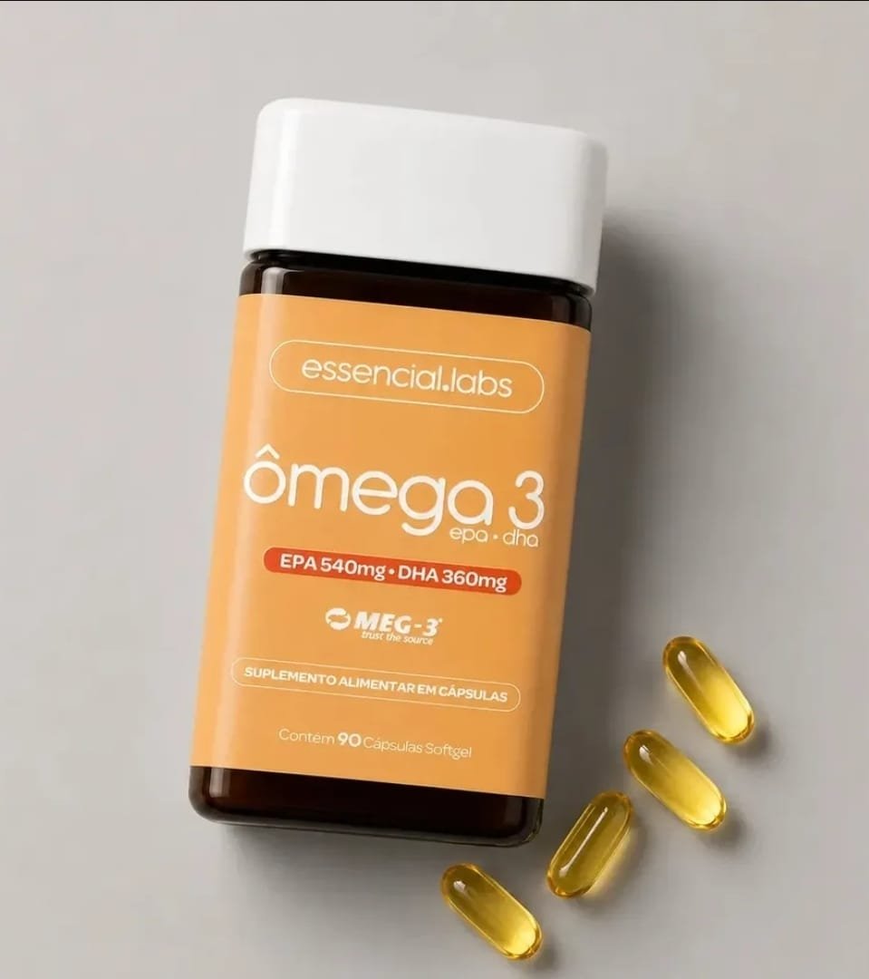 ÔMEGA 3 EPA DHA 1000mg com Selo MEG-3® - 90 Cápsulas Softgel - 100% Puro com Tecnologia Avançada e Alta Biodisponibilidade