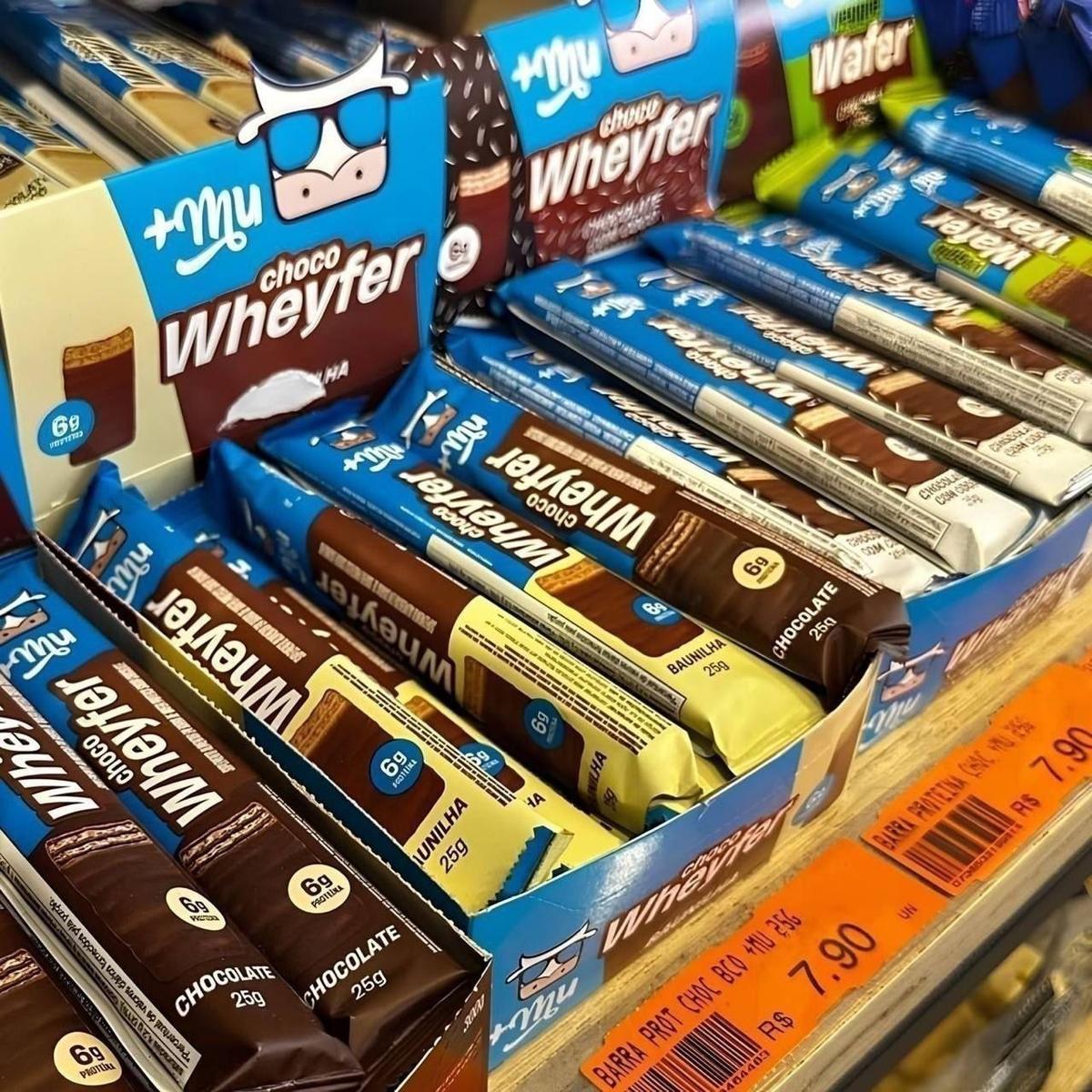 +Mu Chocowheyfer Proteico Sabor Baunilha - Display com 12 unidades - 300g
