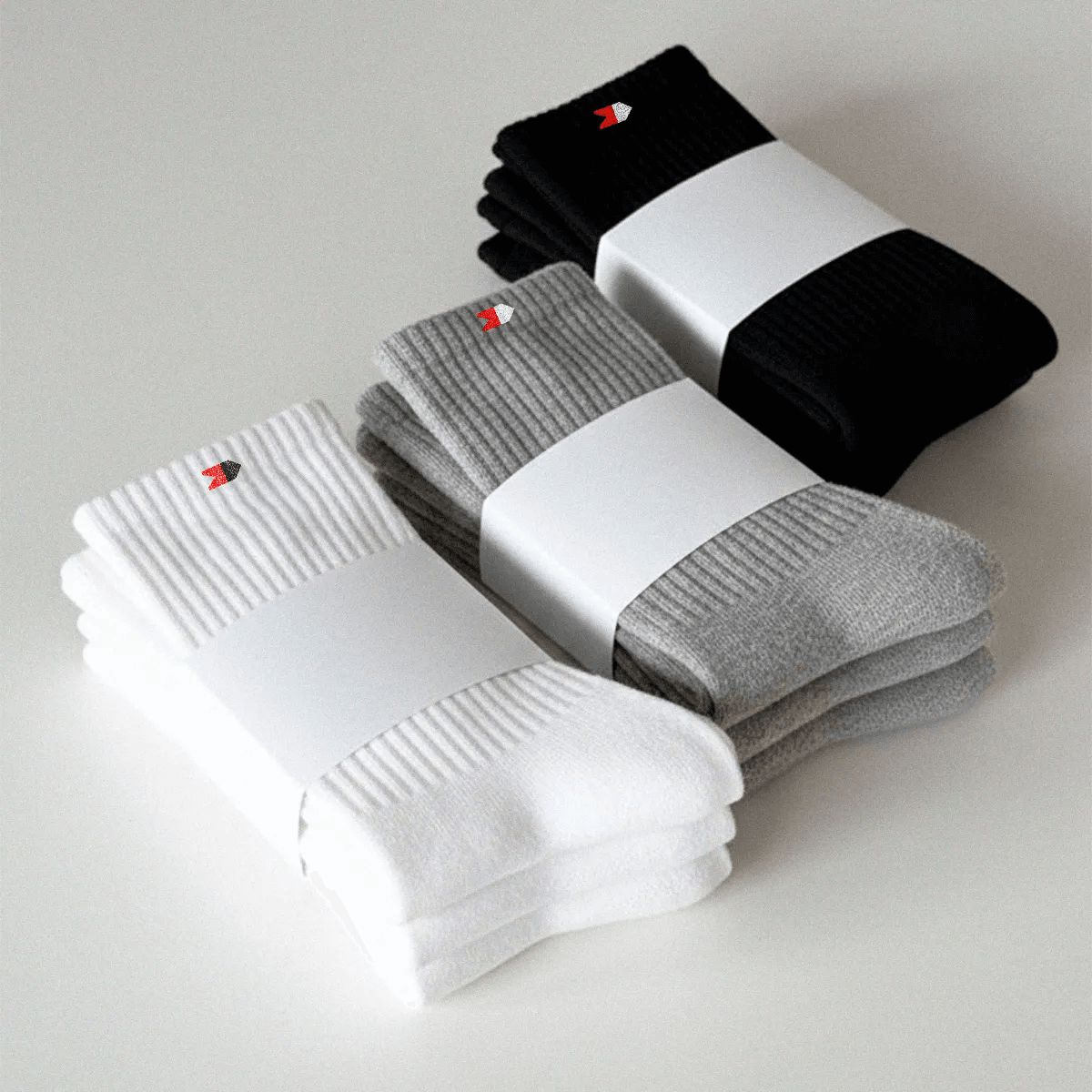 Kit 15 Pares Meias Sport Algodão Cano Médio Sandrini Confort Sortidos 39-43