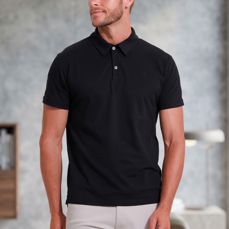 Camisas Masculinas Polo De Alta Qualidade Seven Line (P ao G)