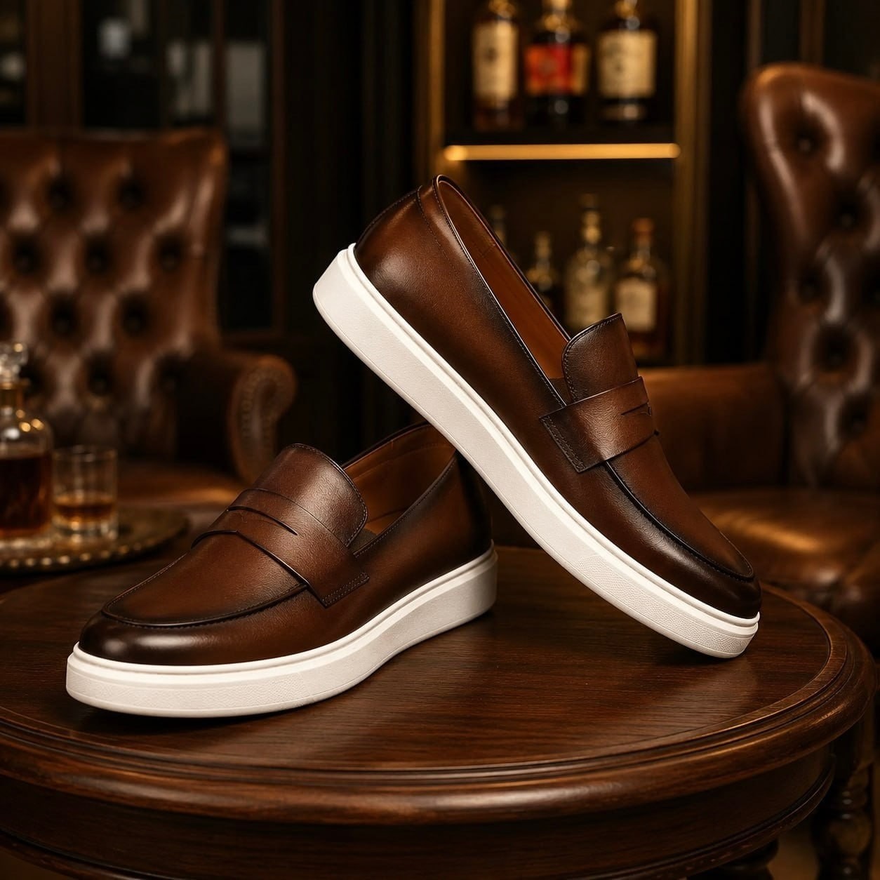 Sapato Loafer Masculino Mocassim Couro Casual Comfort Luxo