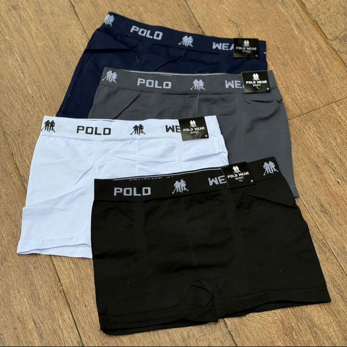 Kit 12 Cuecas Boxer Polo Wear Microfibra Sem Costura Atacado