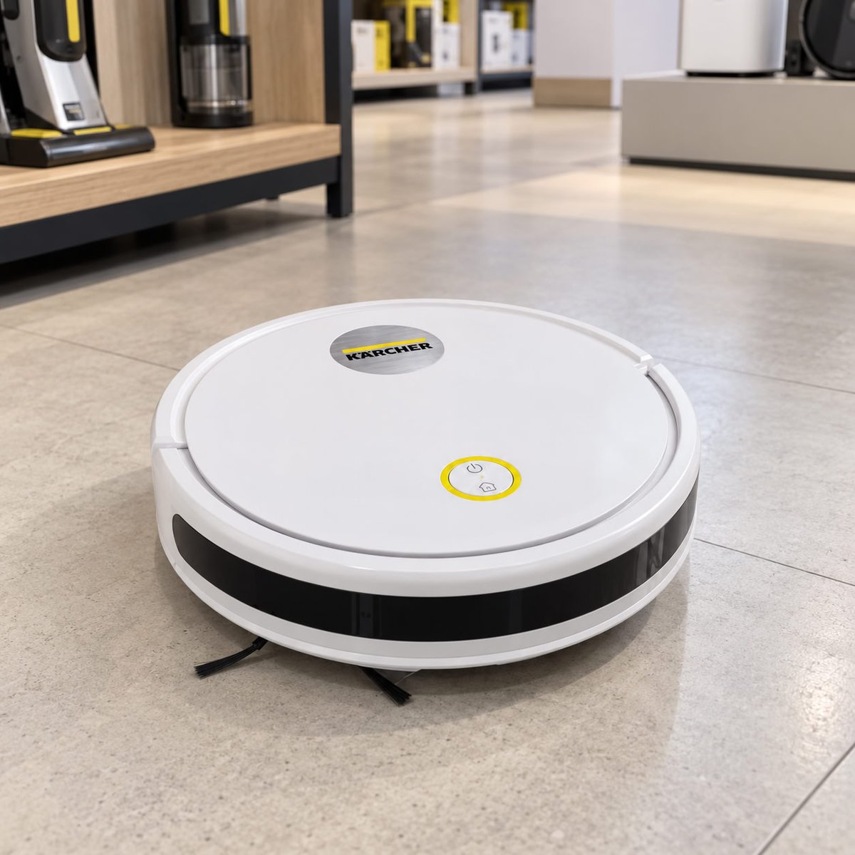 Robô Aspirador de Pó Kärcher RCV 2 com Navegação e Controle Remoto – Bivolt.