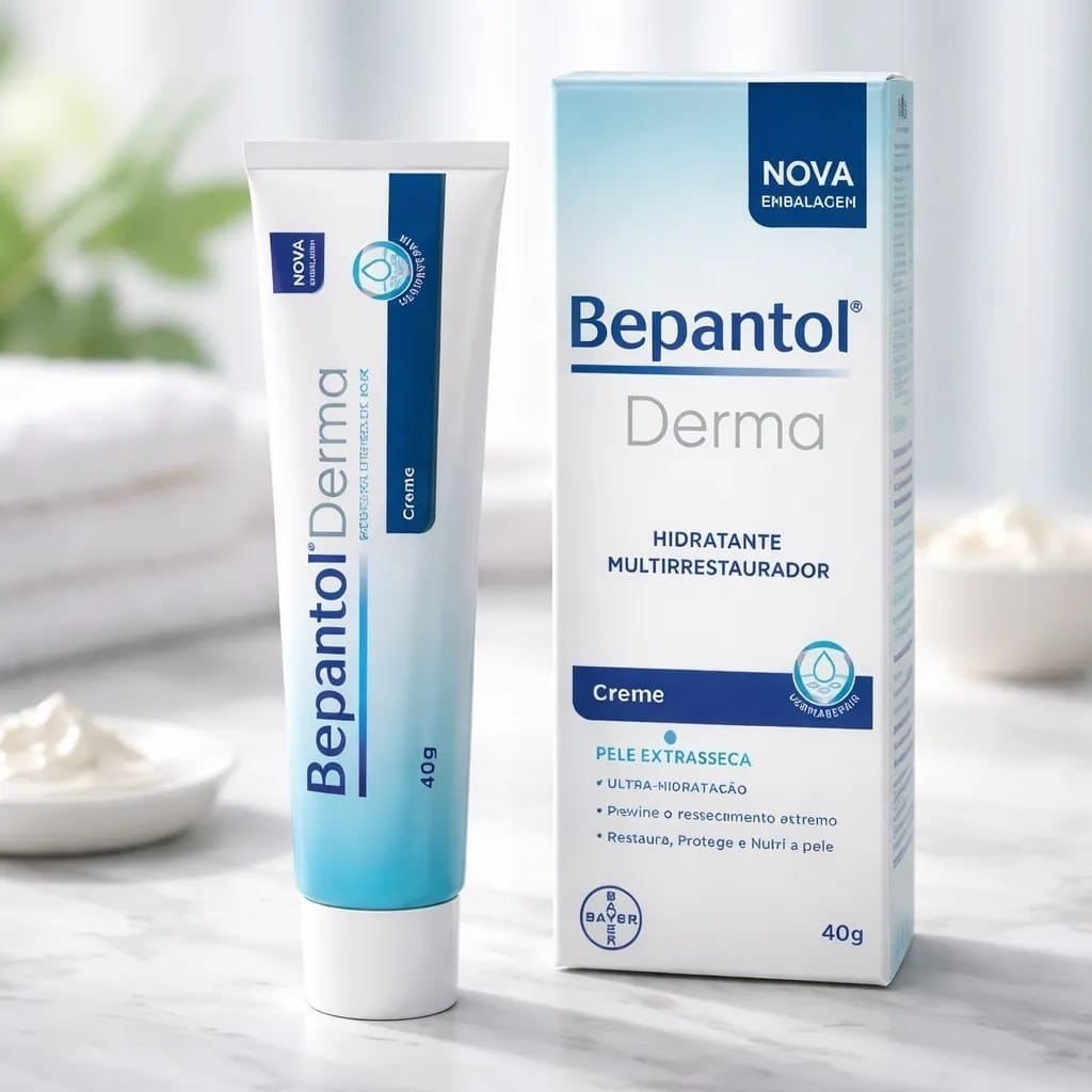 Bepantol Derma Hidratante Multirrestaurador para Pele Seca, 40g