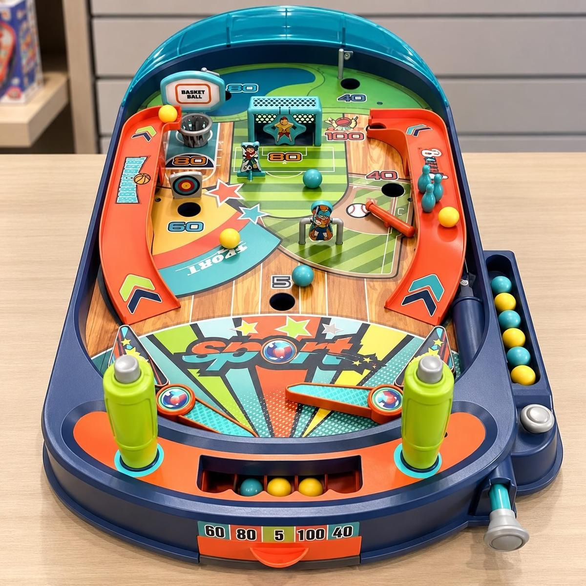 Jogo Infantil Pinball De Mesa Brinquedo Clássico Maxi Toys
