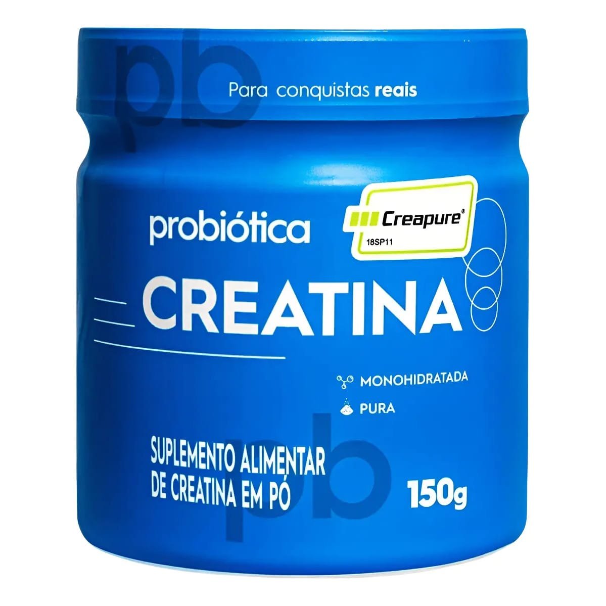 Creatina Monohidratada Creapure Probiótica 150g Sem Sabor