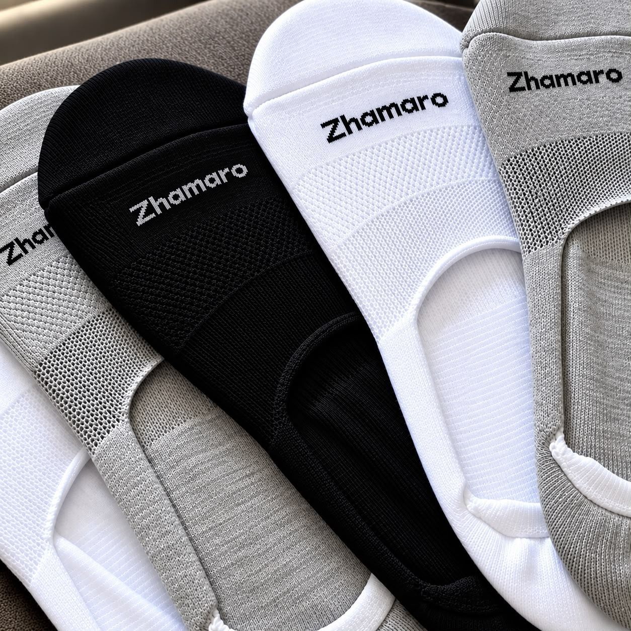 Kit com 10 Pares Meias Zhamaro Sapatilha Invisível (33-46)