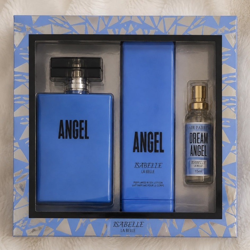 Kit Creme Corporal Angel Perfume De Cabelo E Perfume 100 Ml