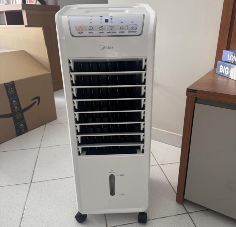 Climatizador de Ar Frio, 60W, 4,5L, Midea Branco 127V, AKAF1