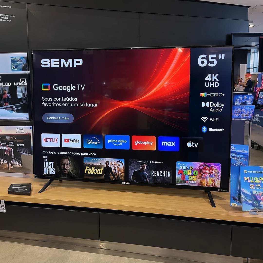 Smart Tv Semp 65 Polegadas Led Hva 4k S62 Dolby Audio 65s62