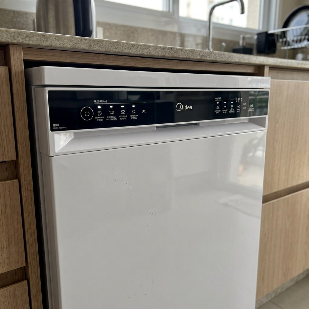 Lava-louça 220v Midea 8 Serviços MDWTF08W2 - Branca MDWTF08W1