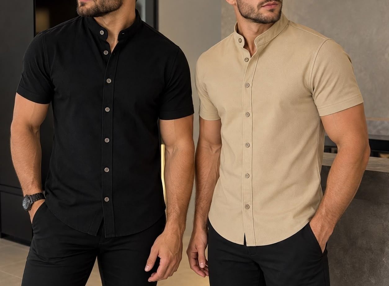 Kit 2 Camisas Gola Padre (M e G)