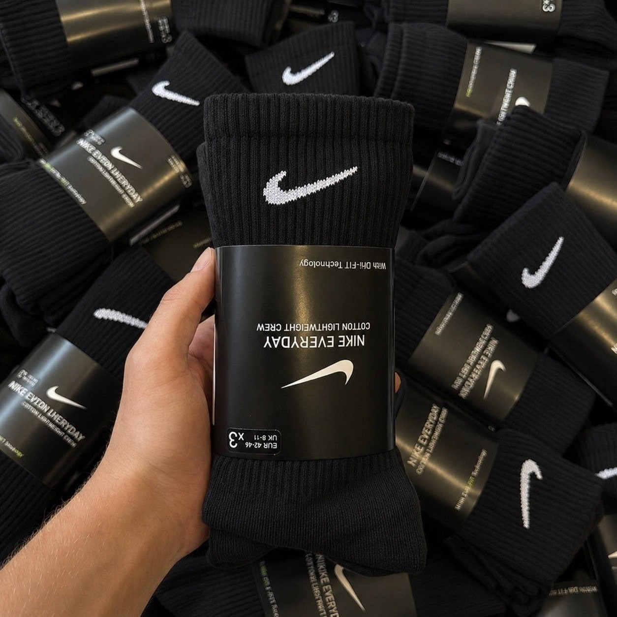 Kit com 3 Pares de Meias Nike Everyday Cushion