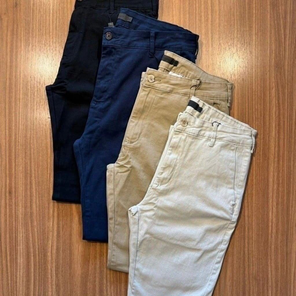 Calça Sarja Masculina Alfaiataria Bolso Faca Tradicional (36 ao 48)
